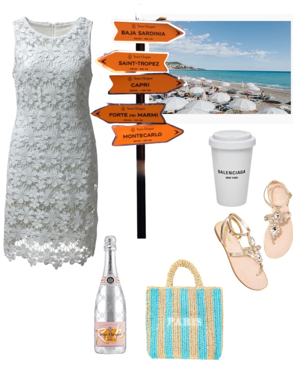 White Lace Sleeveless Dress